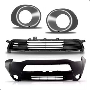 Kit Parachoque Para Oulander 2014 2015 Grade E Par Moldura Preto