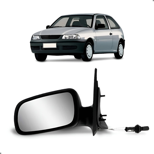 Retrovisor Lateral Gol G3 1999 A 2008 Com Controle Esquerdo