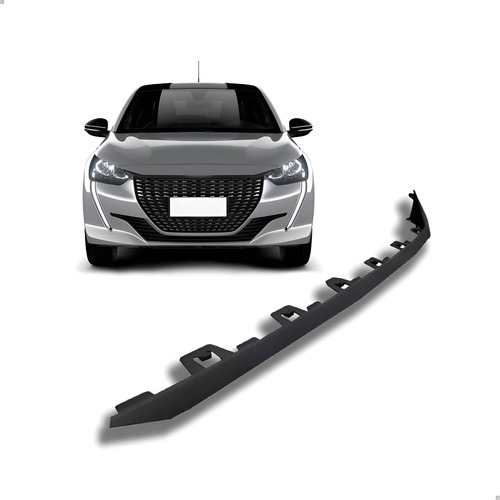 Friso Grade Superior Peugeot 208 Style 2021 2022 2023 2024 Preto