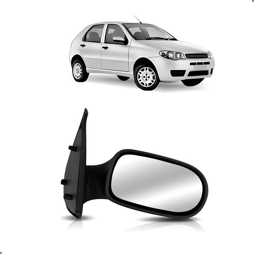 Retrovisor Lateral Palio 2004 A 2011 04 Portas Lado Direito