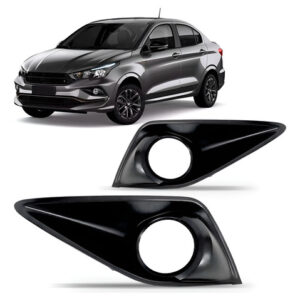 Par Moldura Farol De Milha Cronos Drive 2017 A 2022 C/ Furo Preto