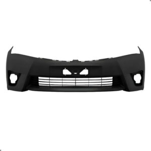 Parachoque Dianteiro Para Corolla 2014 2017 Preto Com Furo Preto