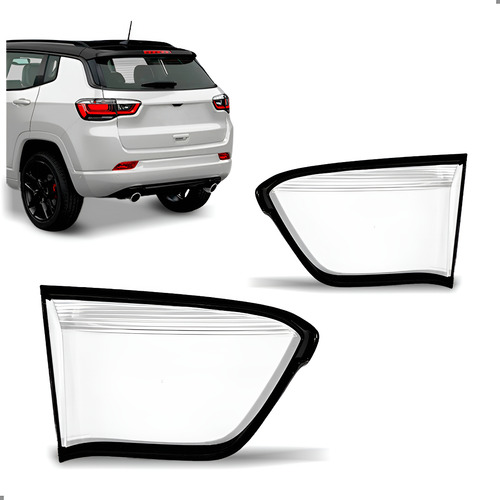 Par Lente Lanterna Traseira Mala Para Compass 2022 A 2026 Ambos Lados