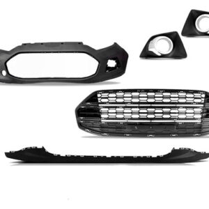 Kit Parachoque Dianteiro Para Ecosport 2013 A 2016 C/spoiler Preto