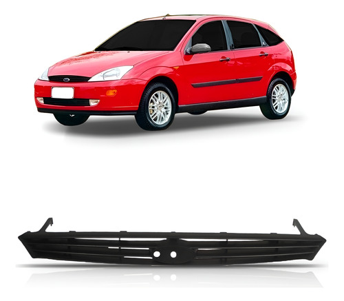 Tela Grade Radiador Focus 1999 A 2003 Gl Filetada Preta