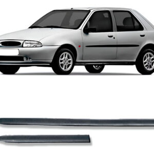 Jogo Friso Borrachão Para Fiesta 4pts 1996 A 1999 4pcs Preto