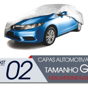 02 Capas Automotiva Forrada Proteção Impermeável G.