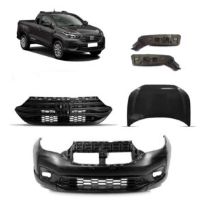Kit Frente Para Pickup Para Fiat Strada 2020 A 2026 Preto