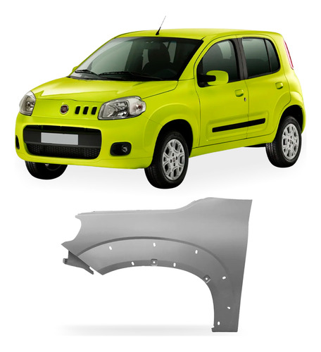 Paralama Para Uno Vivace Way 2011 A 2014 Com Furo Esquerdo