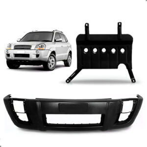 Kit Envolvente Para Tucson 2005 A 2015 Com Protetor Carter Preto