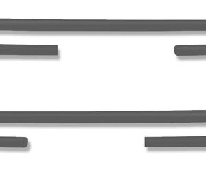 Jogo Friso Lateral Para Escort Gl 1987 88 A 1994 Preto