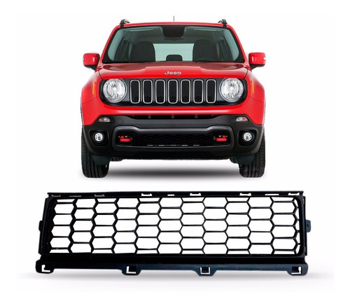 Tela Grade Para Jeep Longitude  Renegade 2015 A 2018 Central Preto