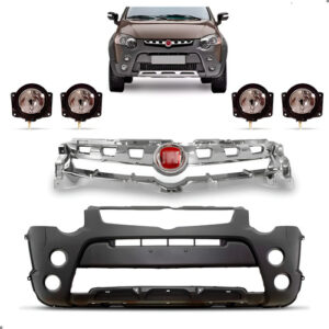 Kit Frente Strada 2013 2014 A 2020 Kit Milha E Grades Preto