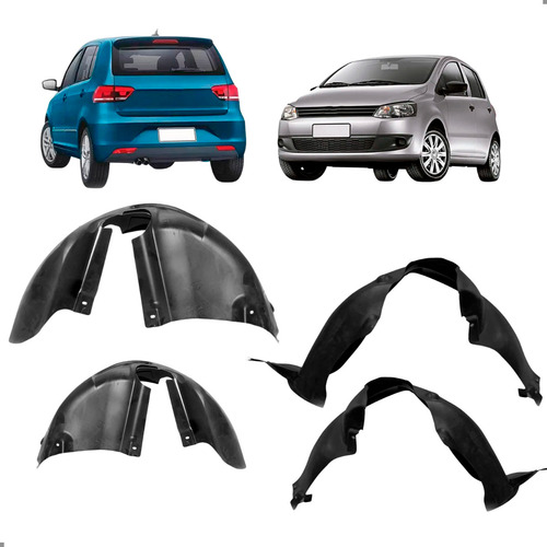 Kit Parabarro Dianteiro E Traseiro Para Fox 2015 A 2022