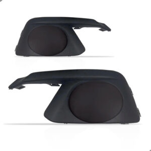 Par Tela Frontal Moldura Milha Agile 2013 14 15 16 Sem Furo Preto