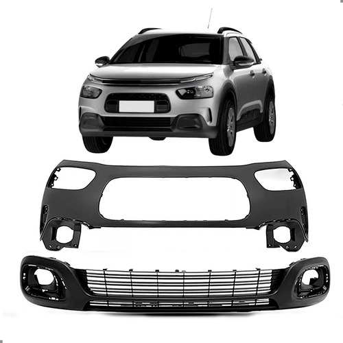 Parachoque E Spoiler Para Citroen C4 Cactus 2019 2020 A 2024 Para Pintar