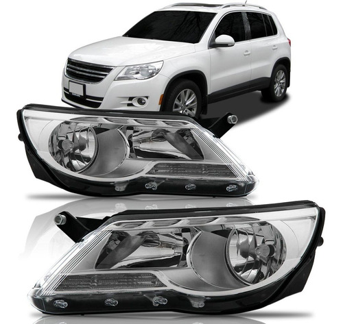 Par Farol Tiguan 2009 2010 2011 Vw Direito E Esquerdo