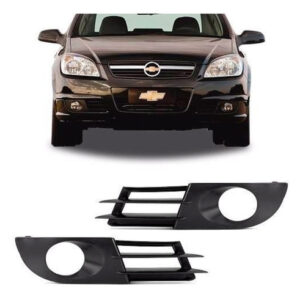 Par Moldura Parachoque Grade Vectra 2006 07 2008 C/furo Aux