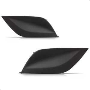 Par Moldura Tampa Farol Milha Nissan Versa 2015 A 2021 Preto