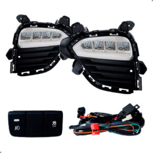 Kit Parachoque Para Creta 2016 2017 Com Kit Farol Milha Para Pintar