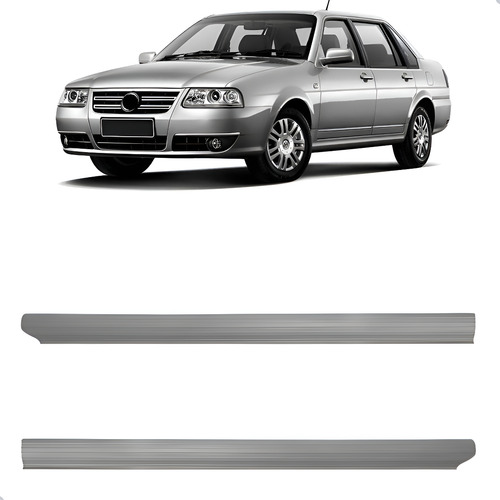 Par Soleira Santana 2000 Até 2006 Dianteira Cinza Claro