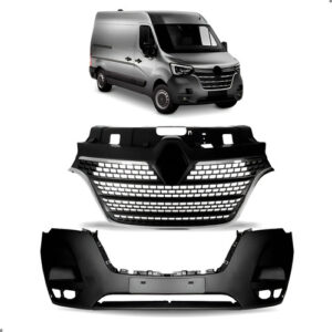 Kit Parachoque Grade Para Master 2022 2023 2024 2025 Novo Preto