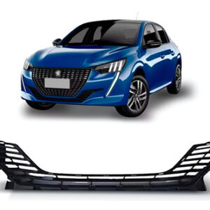 Grade Central Peugeot Style 208 2021 A 2022 Preta 1a Linha