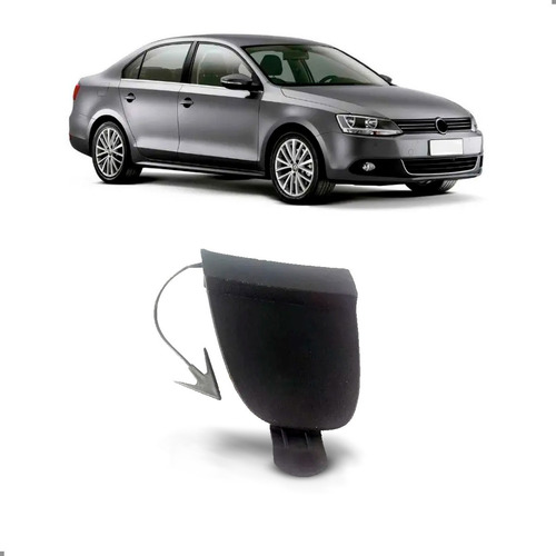 Tampa Reboque Parachoque Traseiro Para Jetta 2012 13 A 2014 Preto