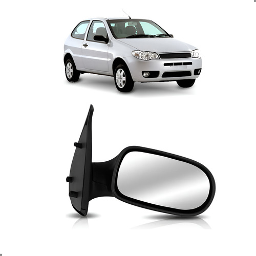 Retrovisor Lateral Palio 2004 A 2011 02 Portas Lado Direito