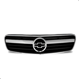 Grade Radiador Para Chevrolet Vectra 2006 A 2008 Friso Crom Preto Brilhante
