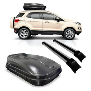 Kit Travessa Ecosport 2012 A 2016 + Bau Maleiro 510 Litros Preto