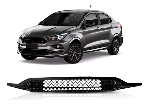 Grade Central Parachoque Para Cronos 17 A 2022 black Piano