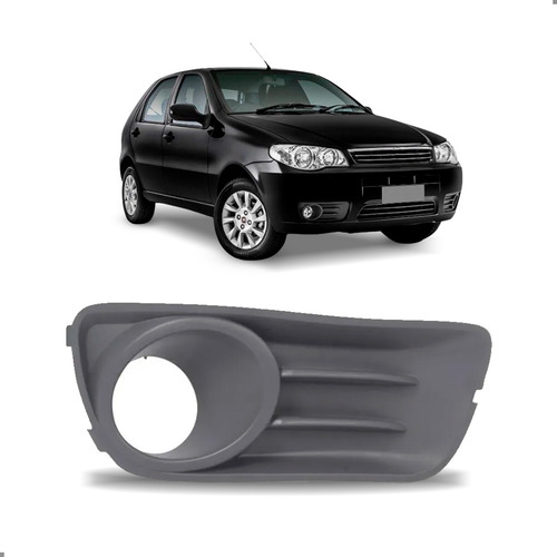 Grade Parachoque Para Fiat Palio Economy 2009 A 2014 Fosco Direito Passgeiro