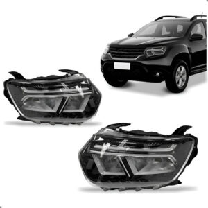 Par De Faróis Para Renault Duster Com Led 2025 A 2026 Ambos Lados