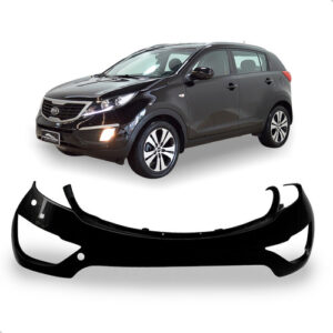 Parachoque Dianteiro Sportage Lx 2014 A 2016 Preto Pintado Preto
