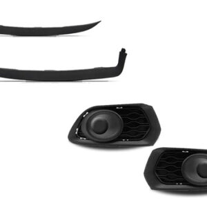 Kit Grade Parachoque Sandero 2015 2016 2017 2018 2019 Preto Brilhante