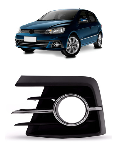 Moldura De Milha Gol Gvii 2016 A 2018 Aro Cromado C/furo Le Cromado