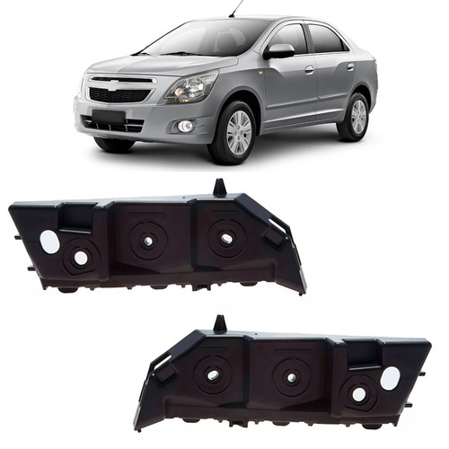 Par Suporte Guia Parachoque Dianteiro Cobalt 2012 A 2015.