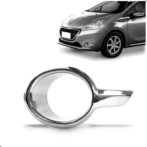 Grade Milha Parachoque Para Peugeot 208 2013 2014 2015 2016 Lado Esquerdo