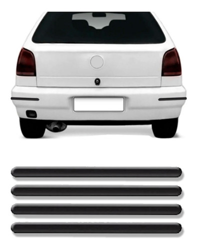 Friso Protetor Parachoque Gol 1995 96 97 A 1999 4pcs Preto