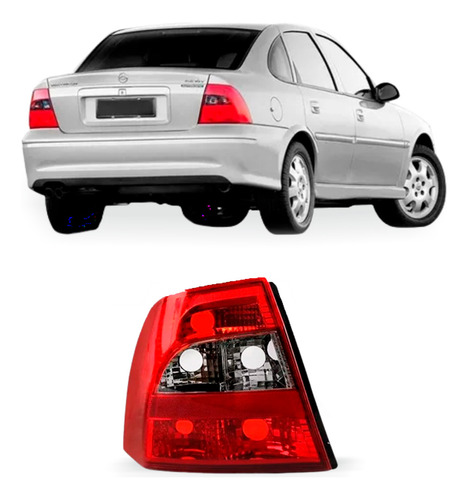 Lanterna Traseira Vectra 2000 A 2005 Fumê Ré Lisa Esquerda