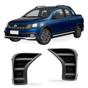 Par Grade Lateral Saveiro 23 A 26 Parachoque Diant S/ Furo