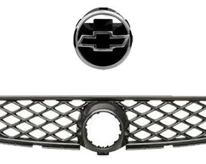 Kit Parachoque Corsa 2000 A 2003 Preto Moldura+grade+farol Preto