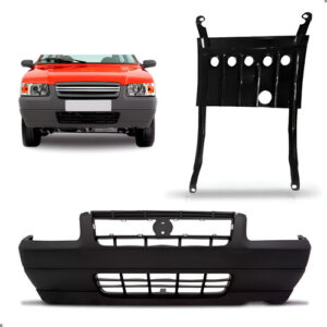 Kit Envolvente Para Fiat Uno 2004 A 2009 Com Protetor Carter Preto