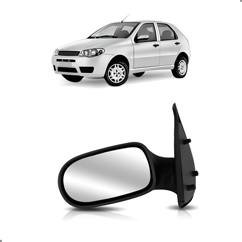 Retrovisor Lateral Palio 2004 A 2011 04 Portas Lado Esquerdo