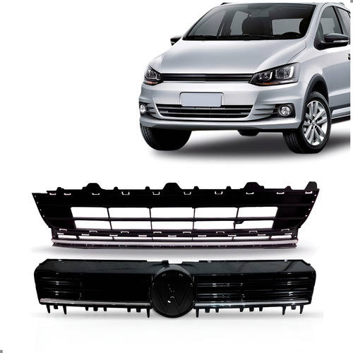 Kit Grade Inferior E Superior Fox Spacefox 2015 2016 2017 Preto