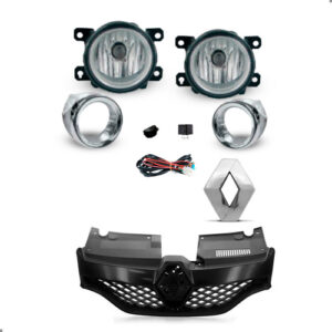 Kit Grade Sandero 2014 2015 A 2019 Com Emblema E Milhas Preto