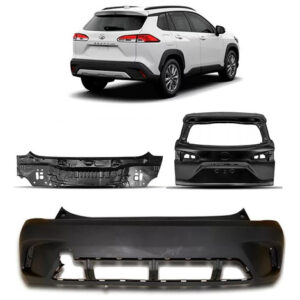Kit Tampa Traseira Com Parachoque Painel Corolla Cross 22/26 Preto