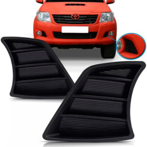 Par Moldura Parachoque Dianteiro Hilux 2012 2013 2014 Preto
