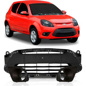 Kit Grade Inferior Parachoque Ford Ka 2011 A 2014 + Molduras Preto Grade/molduras